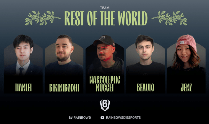 2026 Six Invitational showmatch teams announcement graphic