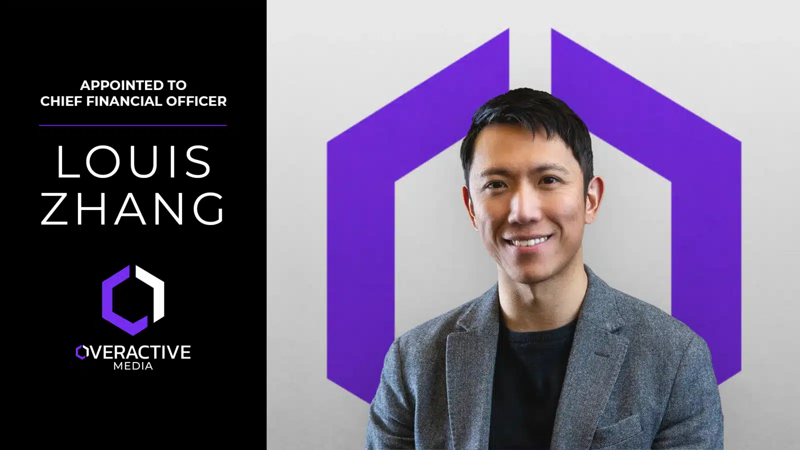OverActive Media appoints Louis Zhang as new CFO