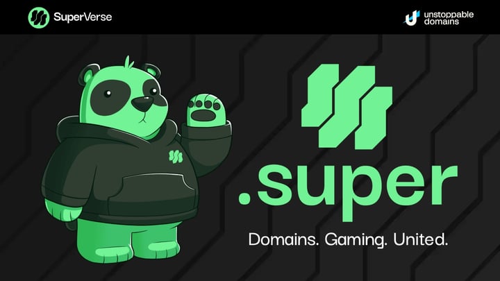 Unstoppable Domains and SuperVerse launch on-chain domain .super