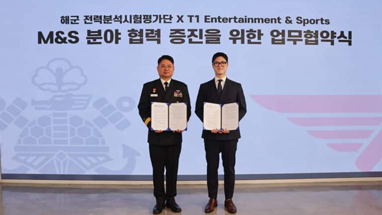 T1 signs partnership with South Korea's Navy