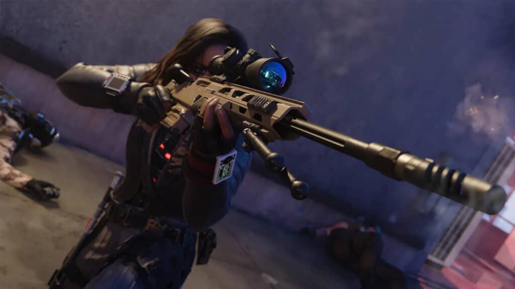 Image of Call of Duty Black Ops 7 player aiming down scope of sniper rifle