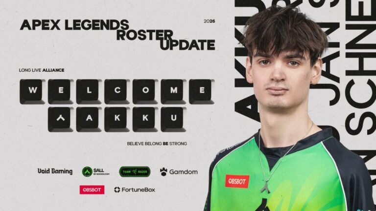 Akku joins Alliance Apex Legends roster for ALGS Year 6