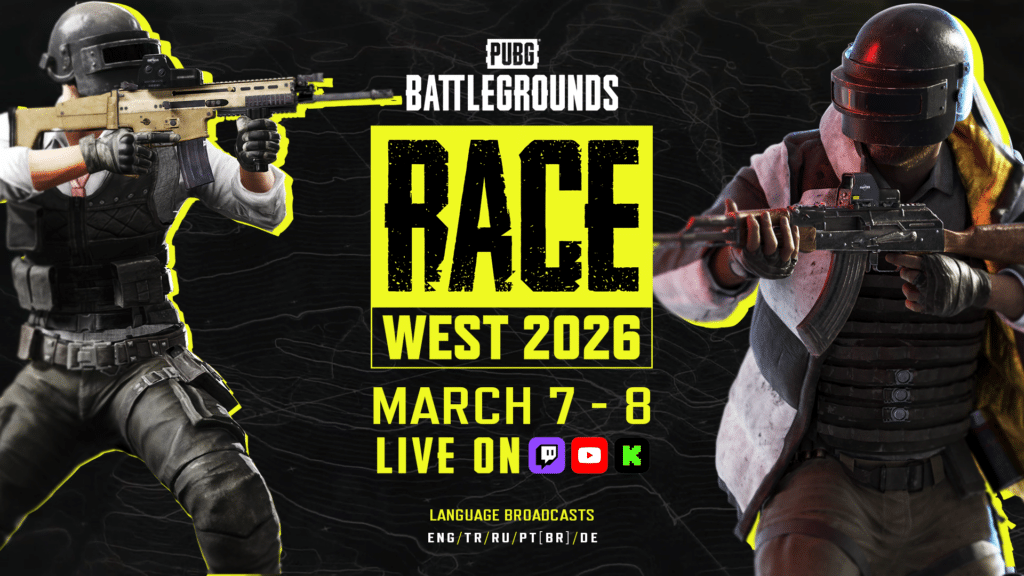 Krafton announces return of PUBG RACE West for 2026