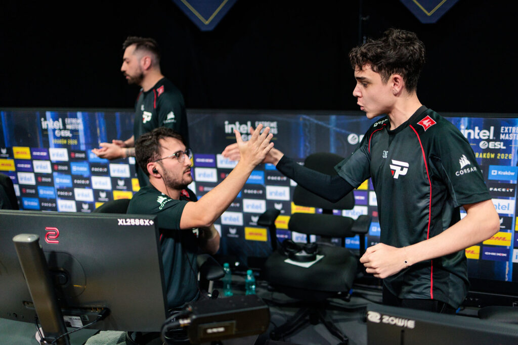 Image of paiN Gaming Counter-Strike players celebrating at IEM Krakow 2026