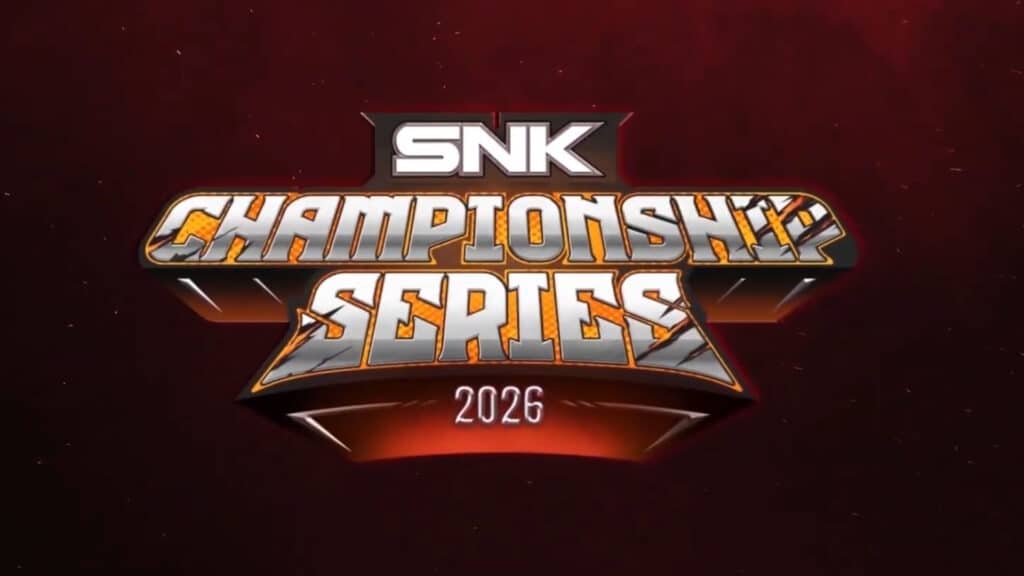 Image of SNK Championship 2026 logo on a dark red background
